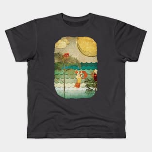 Collage of Coral Bubbles Kids T-Shirt